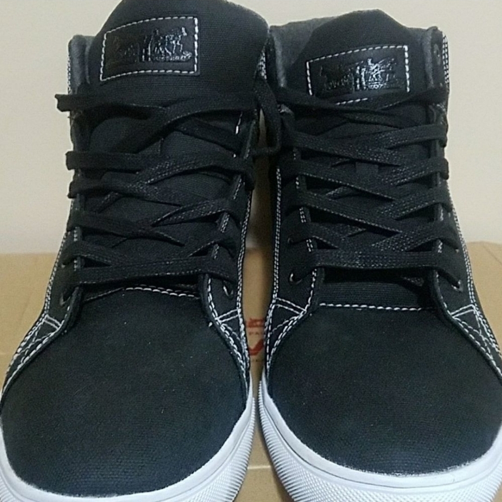 Levi Black High-Top Sneakers